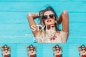 Premiere模板-抖音时尚故障风格动态毛刺叠加效果模板