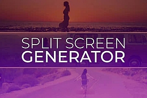 Premiere预设-视频动态分屏多画面组合动画预设