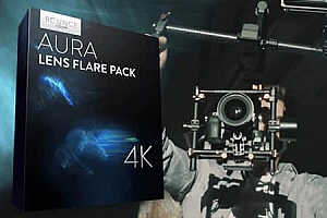 视频素材-25组真实漂亮镜头光晕玻璃质感光斑动画 AURA Lens Flares 4K