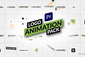 Premiere模板-32个简洁明亮LOGO标志动画片头