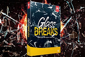 视频素材-184个玻璃撞击炸裂破碎动画 BBV13