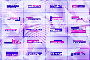 Premiere模板-蓝紫色优雅大气标题字幕模板