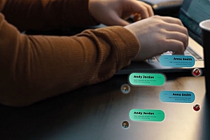 Premiere模板-短信打字聊天对话内容展示模板