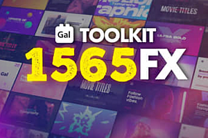 PR-1565个社交媒体文字标题排版转场特效调色分屏 Gal Toolkit V3.1