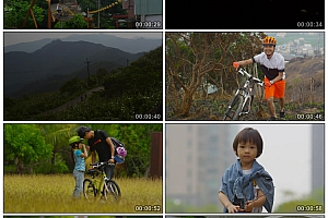 骑自行车公路山地车唯美形象片 户外骑车运动高清实拍视频素材