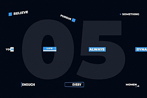 Premiere模板-全新创意简约动态图形标题字幕模板