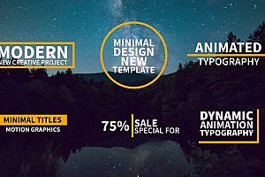 Premiere模板-一组漂亮的现代标题文字动画模板