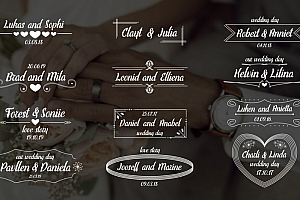 Premiere模板-婚礼标题清新浪漫简约婚礼视频模板