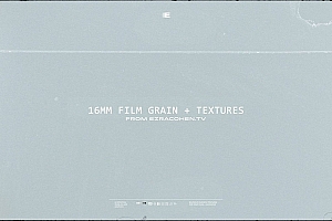 视频素材-14个真实扫描16mm电影胶片颗粒纹理灼烧噪点边框遮罩4K动画视频素材
