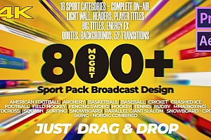 Premiere模板-体育赛事运动项目竞技比赛文字图形栏目包装动画