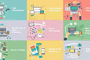 Premiere预设-创意商务办公场景MG动画包