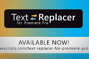 PR插件-Text Replacer v1.5.0 从Mogrt模板中导入导出文本