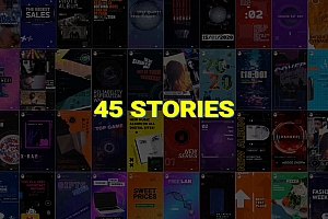 PR预设-45组赛博朋克竖屏INS视频包装