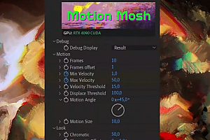 PR插件-动态像素拉伸撕裂花屏故障视觉特效 Motion Mosh v1.1.0 Win